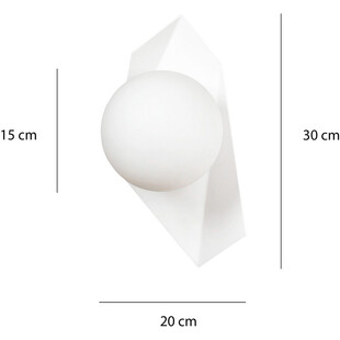 Kinkiet nowoczesny szklany Drifton biała marki Emibig