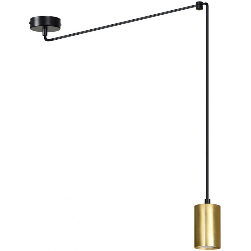 Lampa wisząca "pająk" glamour Traker czarno-złota marki Emibig