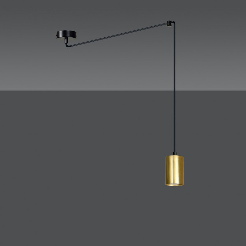 Lampa wisząca "pająk" glamour Traker czarno-złota marki Emibig