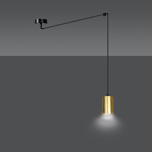 Lampa wisząca "pająk" glamour Traker czarno-złota marki Emibig