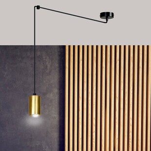 Lampa wisząca "pająk" glamour Traker czarno-złota marki Emibig
