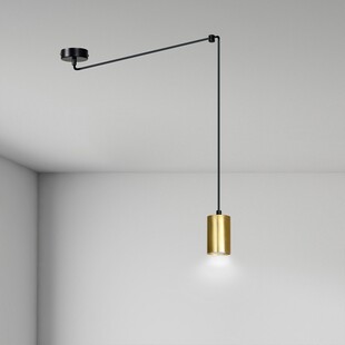 Lampa wisząca "pająk" glamour Traker czarno-złota marki Emibig