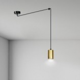 Lampa wisząca "pająk" glamour Traker czarno-złota marki Emibig