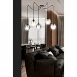 Lampa wisząca szklane kule Gigi V czarny/multikolor marki Emibig
