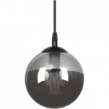 Lampa wisząca szklana kula Cosmo 12 czarno-grafitowa marki Emibig