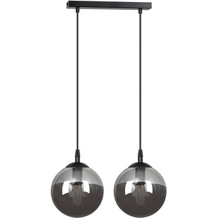 Lampa wisząca szklane kule Cosmo II czarno-grafitowa marki Emibig