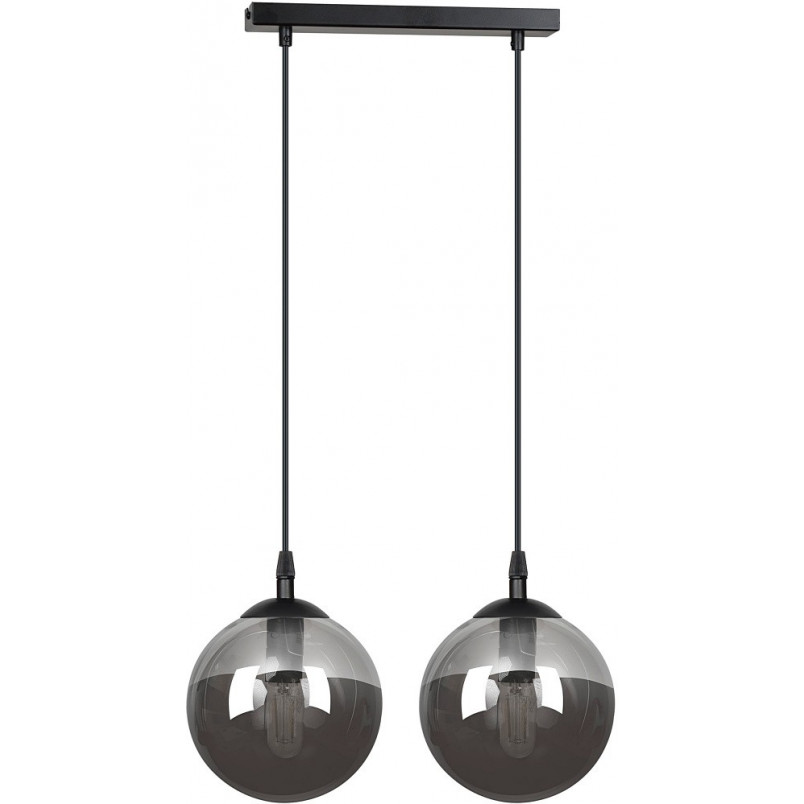 Lampa wisząca szklane kule Cosmo II czarno-grafitowa marki Emibig