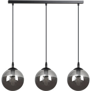 Lampa wisząca szklane kule Cosmo III czarno-grafitowa marki Emibig