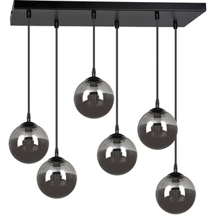 Lampa wisząca szklane kule Cosmo VI czarno-grafitowa marki Emibig