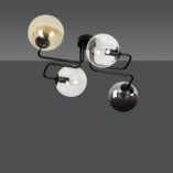 Lampa sufitowa szklane kule Brendi IV czarny/multikolor marki Emibig