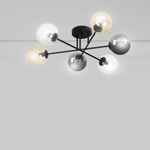 Lampa sufitowa szklane kule Brendi VIB czarny/multikolor marki Emibig