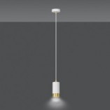Lampa wisząca punktowa Fumiko 8 biało-złota marki Emibig