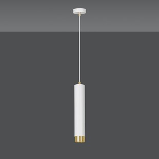 Lampa wisząca tuba Kibo 8 biało-złota marki Emibig