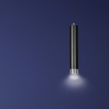 Lampa wisząca tuba Kibo 8 czarno-chromowana marki Emibig