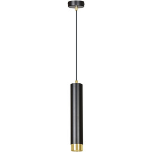 Lampa wisząca tuba Kibo 8 czarno-złota marki Emibig