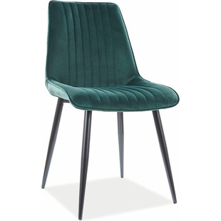 Krzesło welurowe Kim Velvet zielone marki Signal
