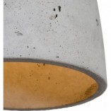 Lampa betonowa wisząca Febe 19 Jasno Szary/ Stal marki LoftLight