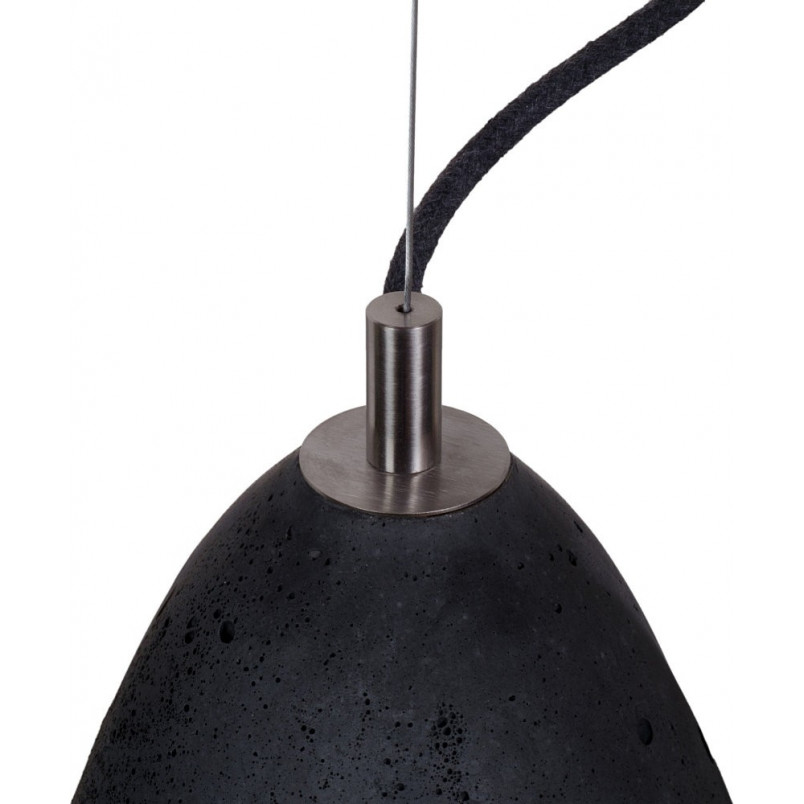 Lampa betonowa wisząca Febe 19 Czarny/ Stal marki LoftLight