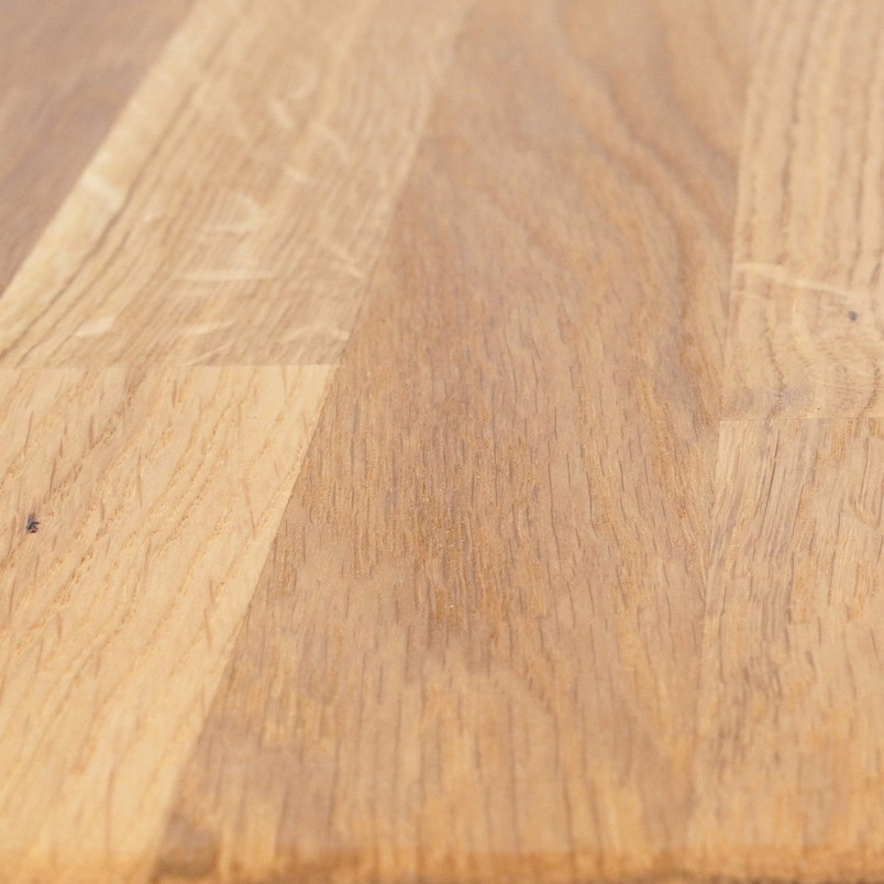Stół drewniany kwadratowy na jednej nodze Puro 80x80 dąb naturalny/czarny marki Signal