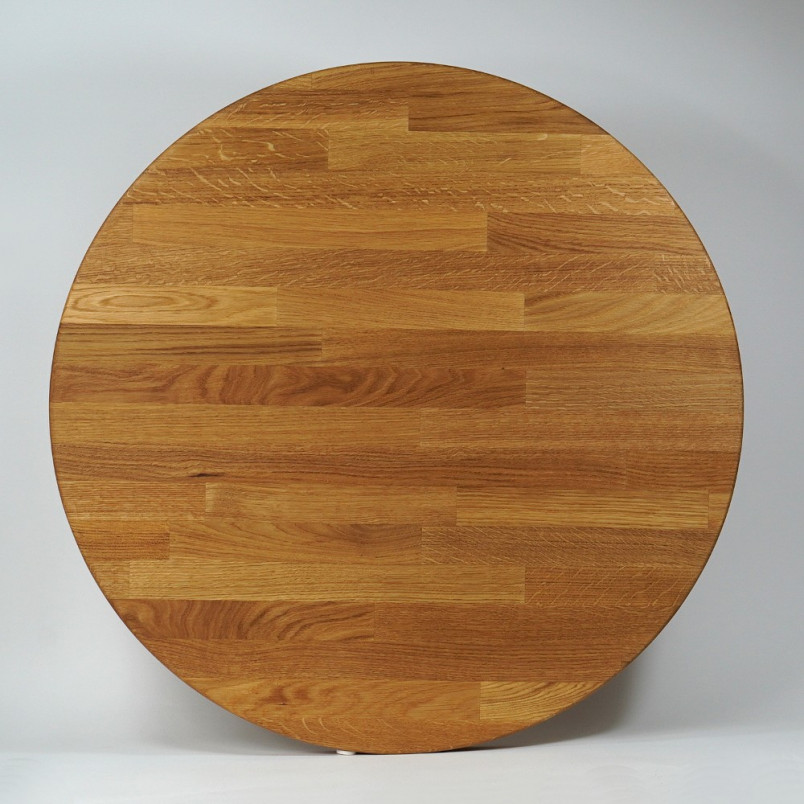 Stół drewniany okrągły na jednej nodze Puro II Wood 60 dąb/czarny marki Signal