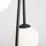 Lampa wisząca potrójna szklane kule Bosso Black III biało-czarna marki Aldex