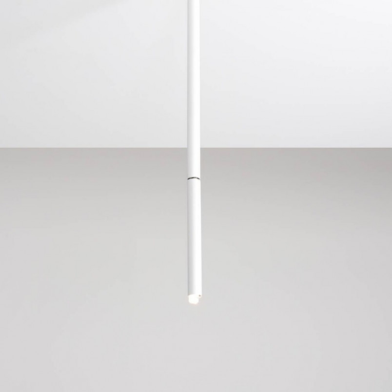 Lampa sufitowa tuba Stick All White M biała marki Aldex