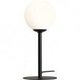 Lampa stołowa szklana kula Pinne Black biało-czarna marki Aldex