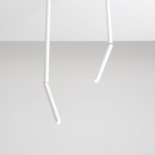 Lampa sufitowa tuba Stick All White L biała marki Aldex