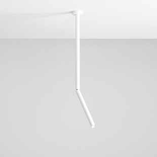 Lampa sufitowa tuba Stick All White M biała marki Aldex