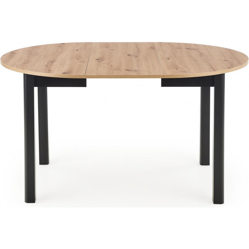 Stół okrągły rozkładany loft Ringo 102 dąb aristan/czarny marki Halmar