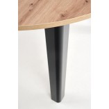 Stół okrągły rozkładany loft Ringo 102 dąb aristan/czarny marki Halmar