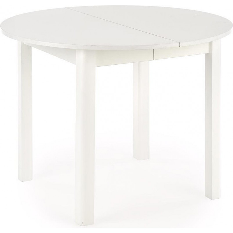 Biały stół okrągły rozkładany do kuchni Ringo 102 marki Halmar