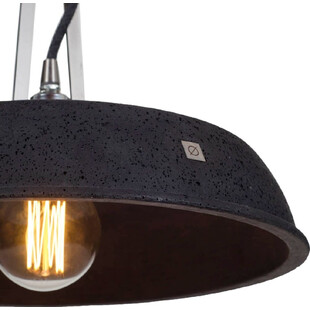 Lampa betonowa wisząca Industriola 36 Czarny/Stal marki LoftLight