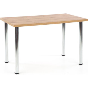 Tani stół prostokątny Modex Chrome 120x60 dąb wotan marki Halmar