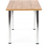 Tani stół prostokątny Modex Chrome 120x60 dąb wotan marki Halmar