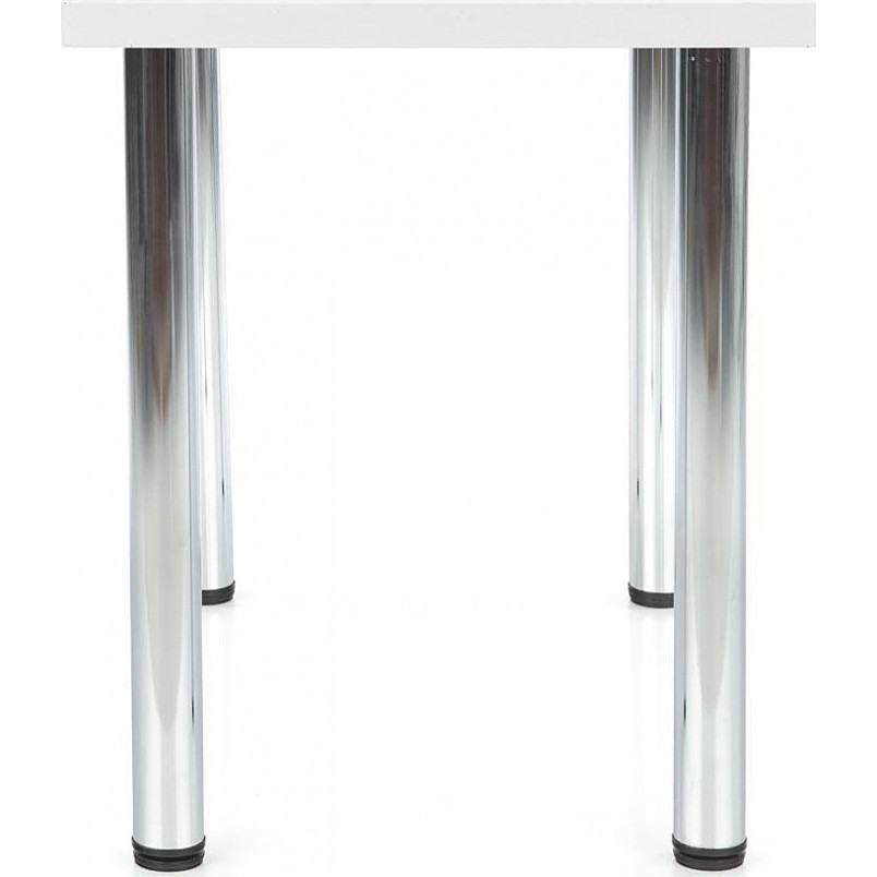 Tani stół prostokątny Modex Chrome 90x60 biały marki Halmar