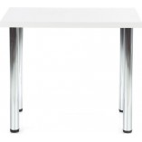 Tani stół prostokątny Modex Chrome 90x60 biały marki Halmar