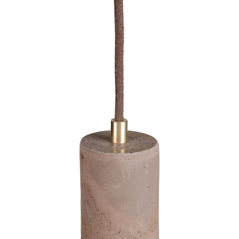 Lampa betonowa wisząca tuba Kalla 11 Led Brązowy/Mosiądz marki LoftLight