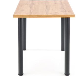 Tani stół prostokątny Modex Black 120x60 dąb wotan marki Halmar