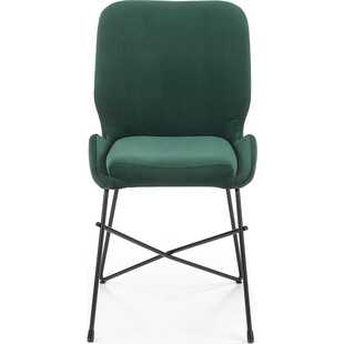 Krzesło welurowe nowoczesne do jadalni K454 zielone marki Halmar
