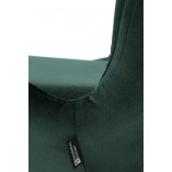 Krzesło welurowe nowoczesne do jadalni K454 zielone marki Halmar