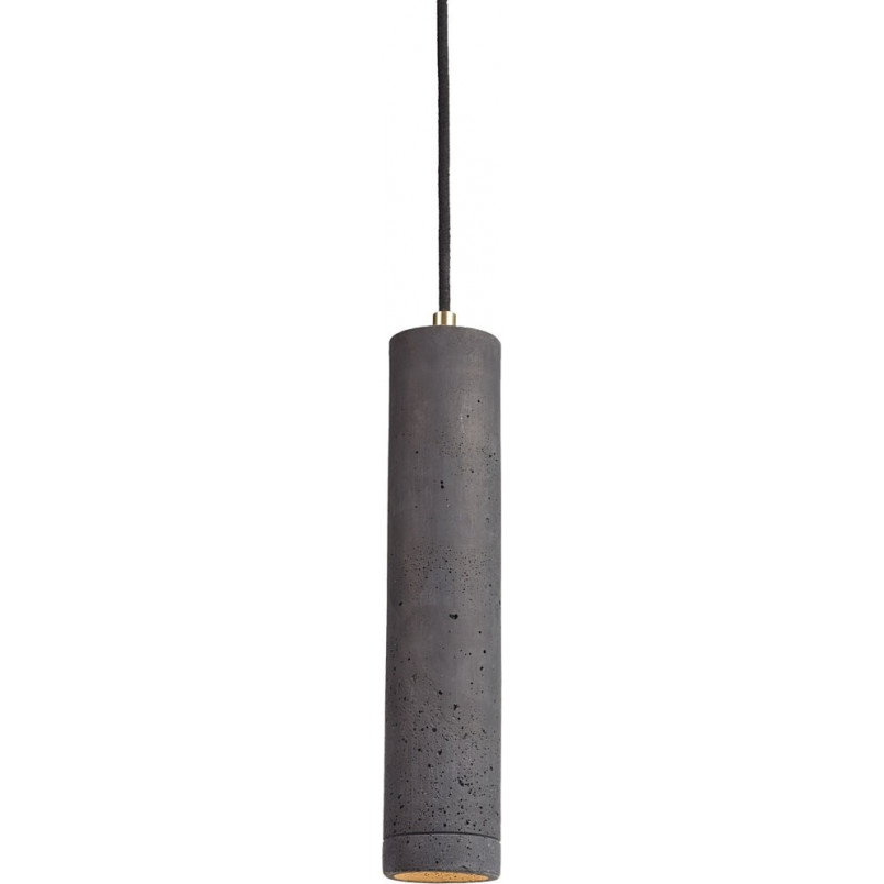 Lampa betonowa wisząca tuba Kalla 31 Czarny/Mosiądz marki LoftLight