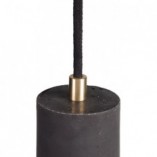 Lampa betonowa wisząca tuba Kalla 31 Czarny/Mosiądz marki LoftLight