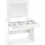 Toaletka z szufladami i lustrem dla dziewczynki Hollywood biała marki Halmar