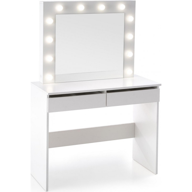 Toaletka z szufladami i lustrem dla dziewczynki Hollywood biała marki Halmar