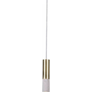 Lampa betonowa wisząca tuba Kalla Brass 23 Naturalna marki LoftLight