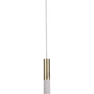 Lampa betonowa wisząca tuba Kalla Brass 33 Naturalna marki LoftLight