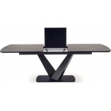 Stół rozkładany nowoczesny Vinston 180x95 ciemny popiel/czarny marki Halmar