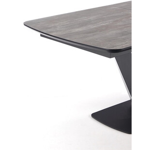 Stół rozkładany nowoczesny Vinston 180x95 ciemny popiel/czarny marki Halmar