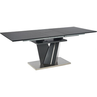 Nowoczesny stół rozkładany na jednej nodze Salvador 160x90 szary marki Halmar